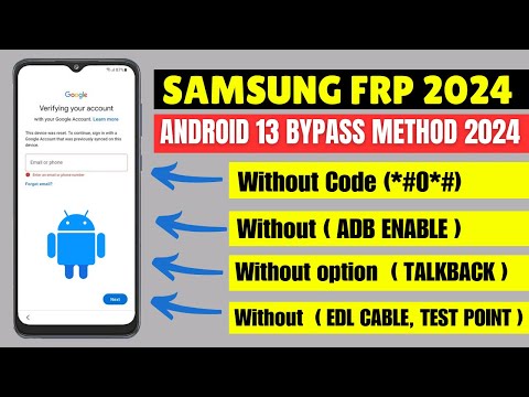 SAMSUNG FRP BYPASS ANDROID 13 2024 | NO ADB | NO TALKBACK | NO TEST POINT | FREE METHOD 2024