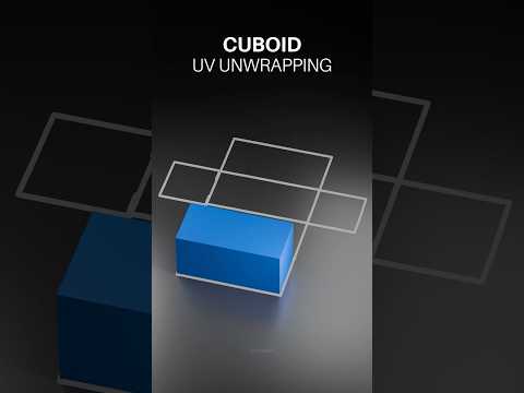 Unwrapping a CUBOID 😅 basics #blendertutorial #blender #blendercommunity #blender3d #b3d