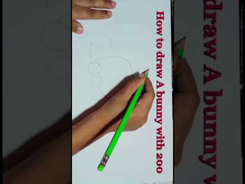 Drwa bunny with 200/kids activities#drawing#kidsactivityideas#youtubeshort