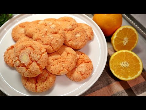 Zesty Eggless Orange Crinkle Cookies