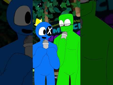 Blu and Grenn sing/ #animation #flipaclip #roblox #rainbowfriends