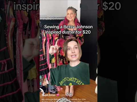 Sewing a Betsey Johnson inspired duster for $20