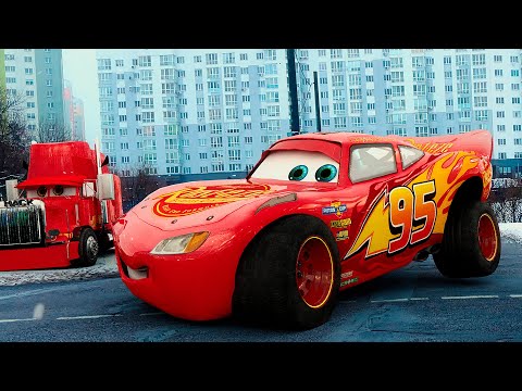 Lightning McQueen real life on Road  PIXAR cars