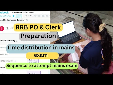 How to distribute time effectively in RRB PO mains exam. #rrb #rrbpo2024 #rrbclerk2024 #rrbpo #ibps