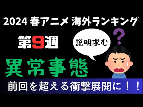 【2024春アニメランキング】海外で異常なほど大人気？？あのバンドアニメが『このすば』を蹴散らし首位に！？『無職転生』『転スラ』もここにきて急上昇の第9週目！！