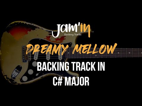 Dreamy Mellow Guitar Backing Track in C# Major