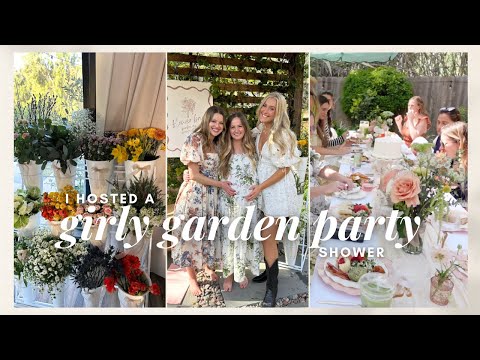 VLOG: host a girly garden party baby shower with me :-)