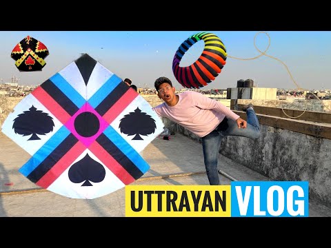 Full Fun and Enjoyment 😍 Uttrayan Vlog 2023  Kite Fighting And Cutting