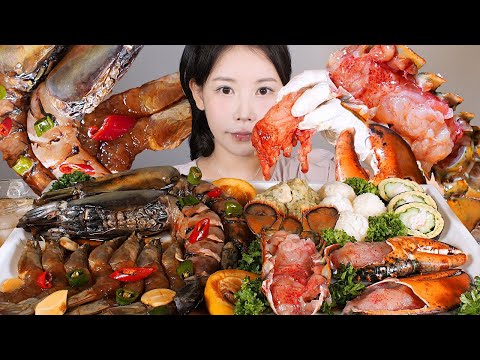 랍킹새🦞🦐✨ 랍스터장 킹타이거새우장 일반새우장 먹방 Soy Sauce Marinated RawLobster & Shrimp mukbang korean food