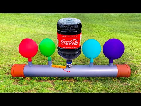 Experiment: Giant Balloons with Cola-cola VS Mentos