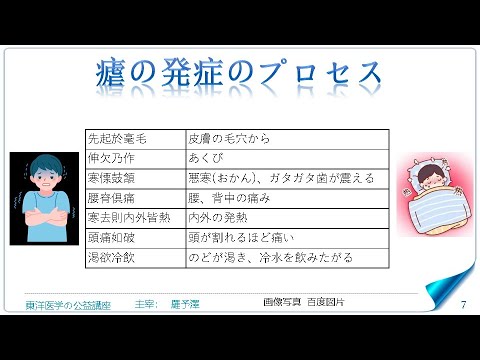 東洋医学公益講座　第314回黄帝内経‗瘧論1