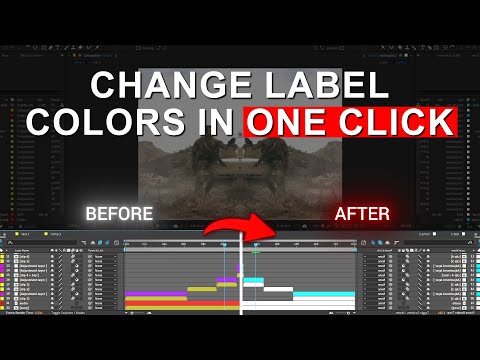 How To Change Label Colors In After Effects