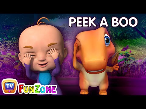 Peek a Boo Song | Baby Songs & Dinosaur Rhymes for Kids | ChuChu TV 3D Nursery Rhymes & Songs