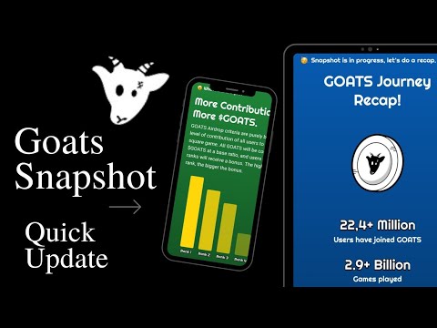 Goats Snapshot | Goats Airdrop | Goats Update | Goats Premarket Price?? | Listing Date??