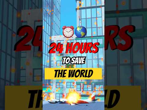 He Had 24 HOURS to SAVE THE WORLD! 🌍 #roblox #shaneplays