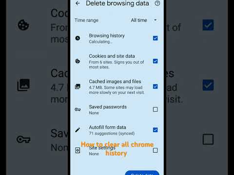 how to clear  chrome history  one click ? chrome delete  browser data all time one click  #chrome