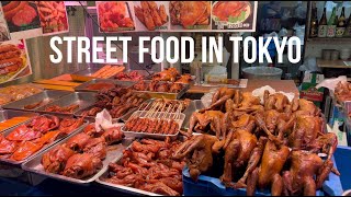 4K HDR Japan | Best street food in Tokyo, Ueno Ameyoko shopping street, Tokyo street food paradise