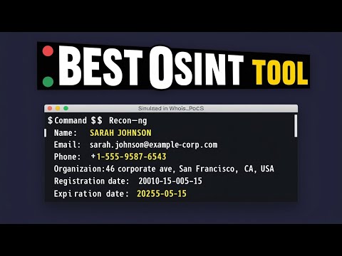 Best OSINT Tool I've ever used | Best Kali Linux OSINT Tools Will Make You a PRO Hacker #ReconNgTool