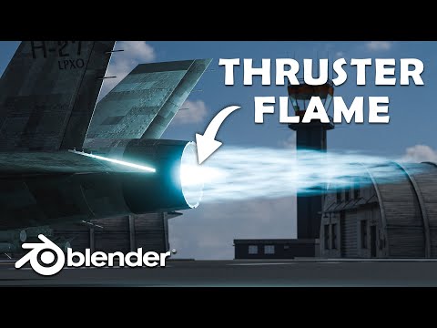 Thruster Engine Flame - Blender 4.0+ Tutorial