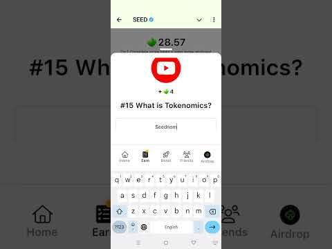 # 15 What is the tokenomics Seed Airdrop youtube vedio code#Today youtube vedio code seed airdrop