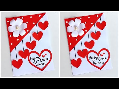 Guru Purnima card for Teachers 2024 / Guru purnima card making ideas / Easy Guru purnima card