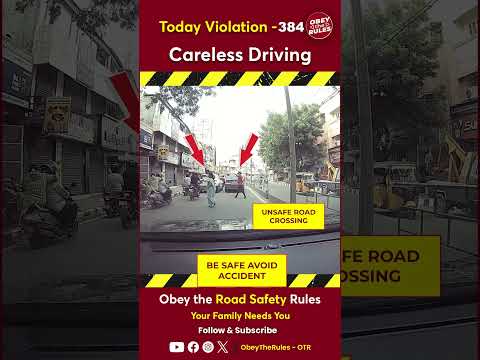 Today Violation 384 -  Careless Driving #otr #chennaitrafficpolice #obeytherules