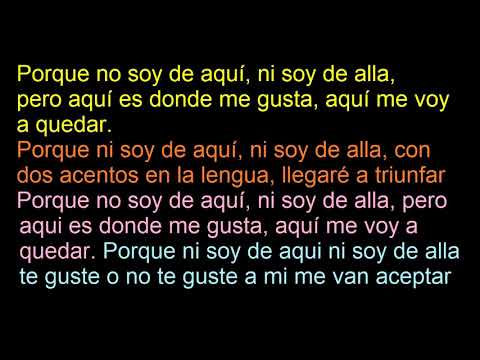 NI DE AQUI NI DE ALL. LETRA. JAE P.