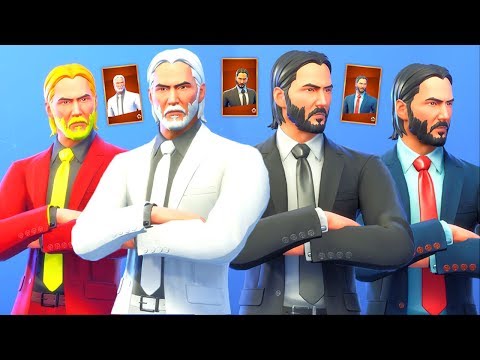 I created my own *Selectable Styles* for the " John Wick " skin and they looked Insane..!