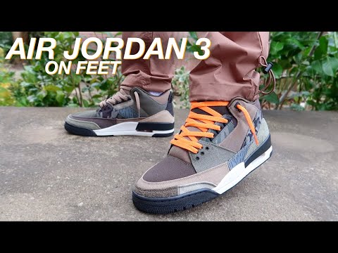 Air Jordan 3 Patchwork Camo On Feet!