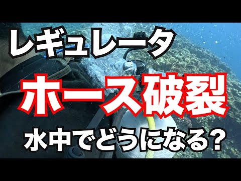 【高圧ホース破裂時の対処】熱烈先生のダイビング講座