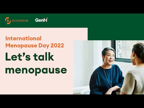 Diaverum & GenM  International Menopause Day 2022 Let's talk Menopause