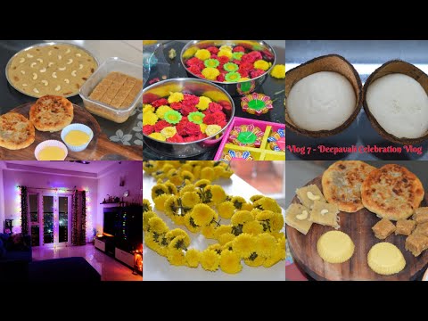 Vlog 7 - Deepavali Celebration Vlog|Cleaning, Decorating, Making 4 types of Sweets for Diwali #Alone