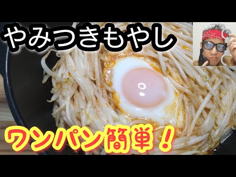 ワンパン簡単おつまみ！包丁いらずの節約レシピ！【やみつきもやし】