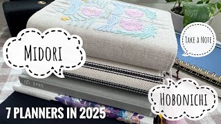 7 Planners for 2025 - Hobonichi Weeks, A6 HON, Midori, & A5 Take a Note