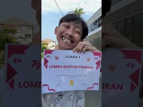 Kalau kamu menang lomba apa?