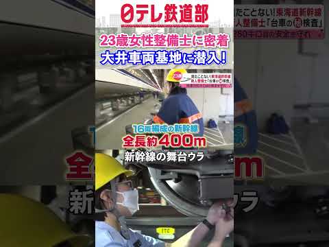 【23歳女性整備士】新幹線の舞台ウラ 安全運行を守る仕事人たちに密着『every.特集』〔日テレ鉄道部〕