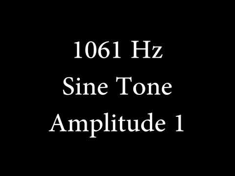 1061 Hz Sine Tone Amplitude 1