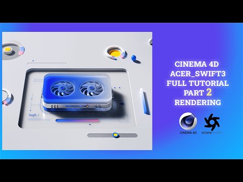 HOW TO CREATE ACER_SWIFT_3 FULL TUTORIAL part 2 RENDERING#3d #FREE #ACER #cinema4d  #motiongraphics