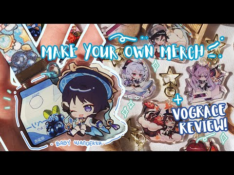 Make Your Own Acrylic Charms!! | VOGRACE REVIEW, MAKING PROCESS & MERCH TIPS