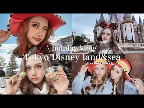 【vlog】友達とディズニーランド&シー行ってきた🐭✨🩷