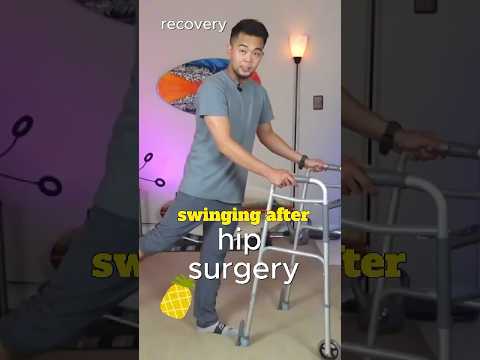 Improve balance swing the leg #hiprehab #hipreplacementrecovery #homeexercise