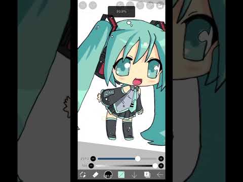 drawing miku 💙#shorts