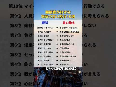 面接官が好きな言い換え10選‼️#新卒 #高卒 #25卒 #転職 #転職エージェント #転職活動 #面接 #大学生 #内定 #就活 #面接官