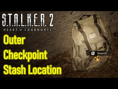 Stalker 2 outer checkpoint improvised hiding place stash location and counterweight blueprint