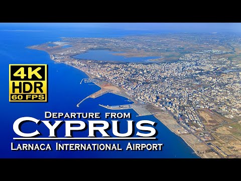 Larnaca International Airport Cyprus 💖 Departure , Airbus A320 Cyprus Airways in 4K 60fps HDR (UHD)