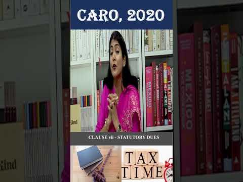 Clause vii of CARO, 2020 - Statutory Dues