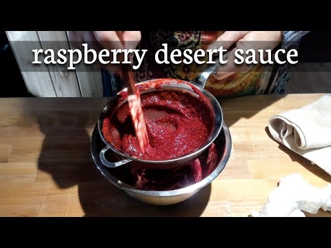 How to make A RASPBERRY COULIS (SAUCE) for desserts.