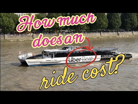 How much does an Uber Boat ride cost in London?