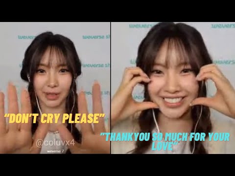 Hyein’s *SWEET* response to a fan crying on fan-call