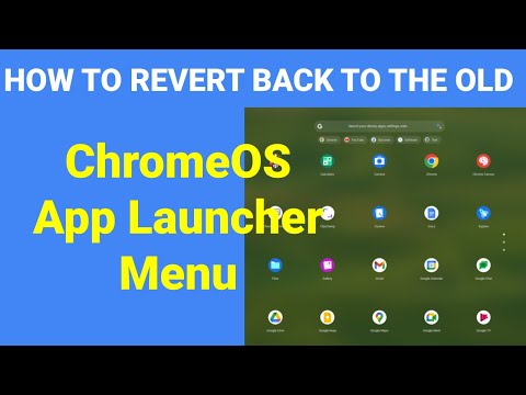 How to revert back to the old style Chrome OS app launcher menu (Chrome OS start menu)